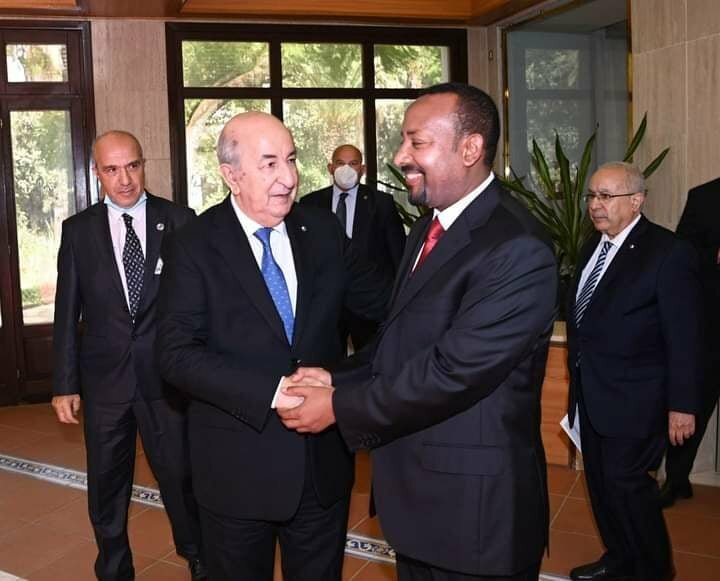 الوزير الاول الإثيوبي ورئيس الجمهورية الجزائرية