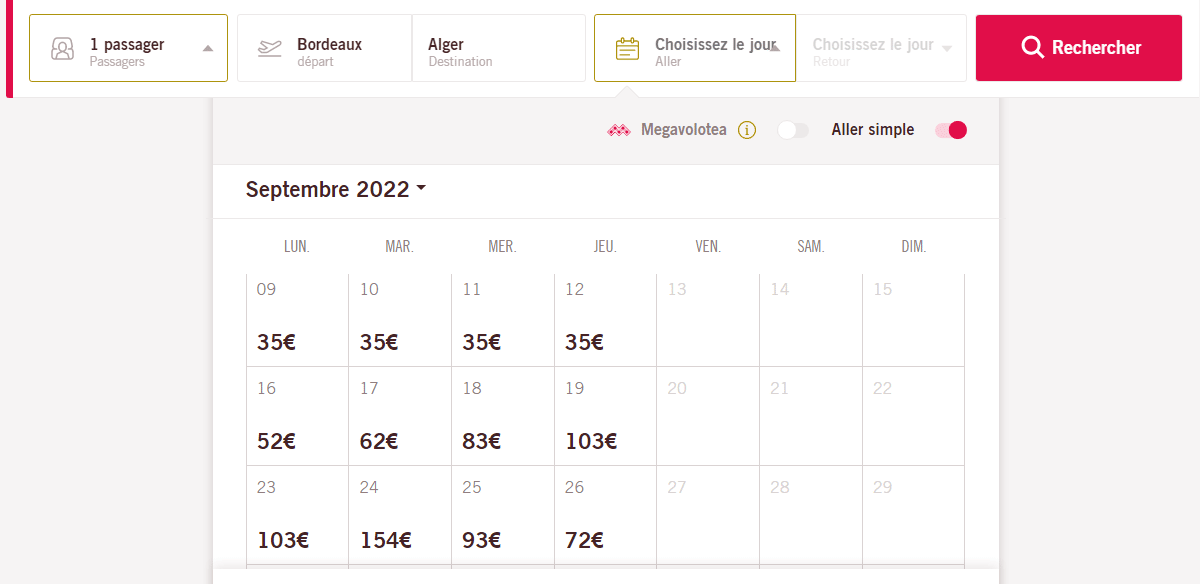 أسعار رحلات بوردو 