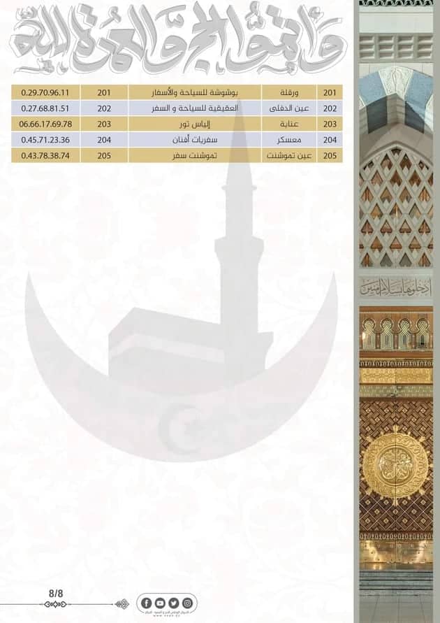 قائمة الوكالات المرخصة