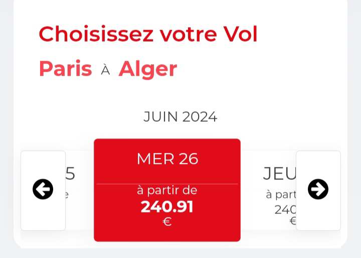 أسعار تذاكر Air Algerie صيف 2024