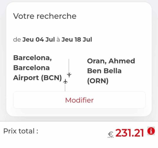 رحلات برشلونة وهران